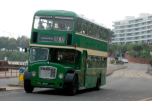Another vehicle that deserves to be included is this 1965 Hants & Dorset Bristol FLF6G. It became my regular bus at Crosville Motor Services on wedding duties. I'm pictured here driving it along Torquay seafront during the Torbay Bus Running Day just a month after I had passed my PCV driving test.