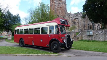 Any bus with an exposed radiator gets my attention. If it's a Bristol, so much the better. And if it's wearing a Tilling Red and Cream livery that's better still! Ex-Crosville (and later Thames Valley) Bristol L6A GFM882 is pictured at a wedding in Crowcombe, Somerset in 2019 on a duty I did for Quantock Heritage. It qualifies for entry because it is very similar to the Wilts & Dorset Bristol Ls I remember seeing in Salisbury, although by then they had a modified full front.