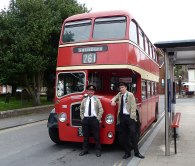I remember seeing and riding on this bus and its stable-mates in Salisbury, where I often went to stay with my grandparents as a child. The current owners of Wilts & Dorset Bristol LD6G OHR919 kindly let me drive it at the W&D Centenary event in 2015. I'm seen here with my son on layover at Wilton Market Place. Because of my personal connections to this bus it is guaranteed a place in my virtual event!